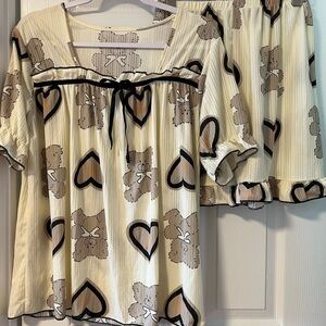 Adorable Teddy Bear Pajama Set